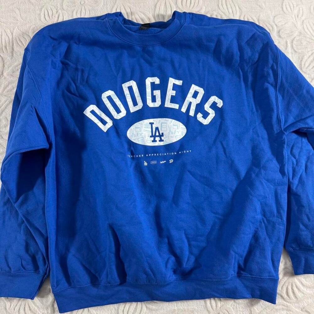 Blue los angeles dodgers crewneck - Picture 1 of 4